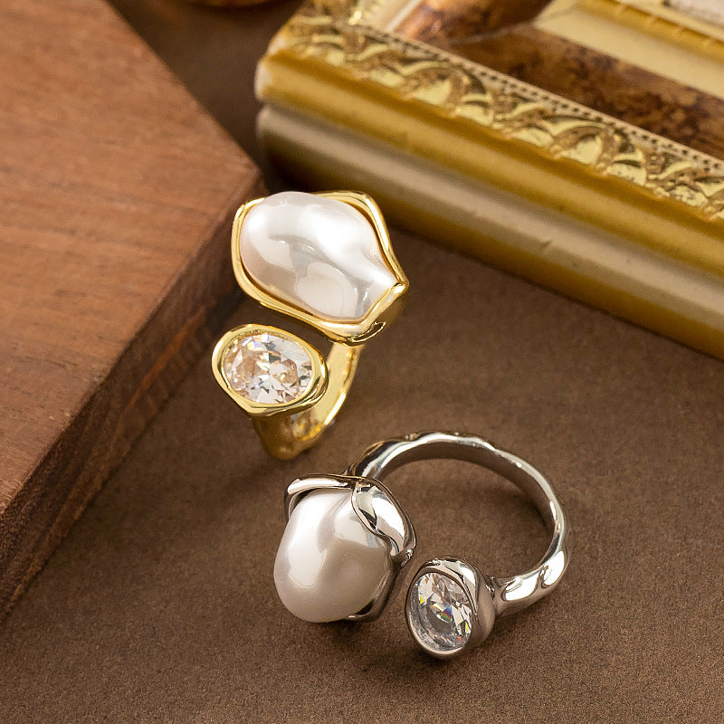Danity Gold Irregualr Pearl Op - DippedShop Wholesale - #8099