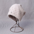 Luxury Rhinestone Pearl Embroidered Knit Beanie 6W6HAT707