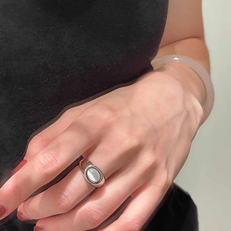 Vintage Cat Eye Stone Ring - DippedShop Wholesale - #1587
