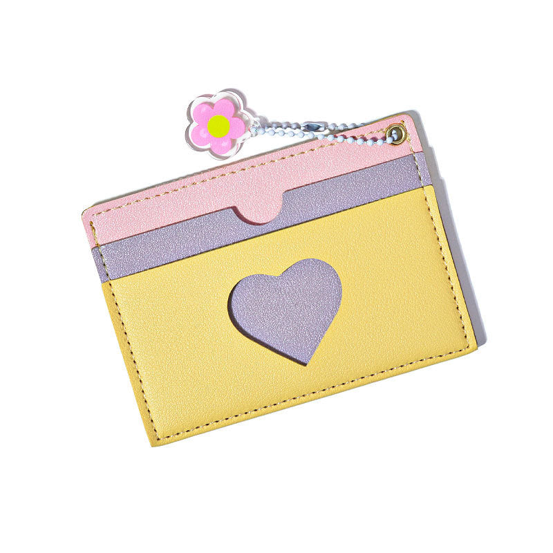 Chic Color Block Heart Shape Coin Purse 6S10BWB126
