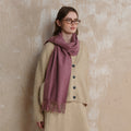 Minimalist Solid Color Tassel Wool Scarf 6W6NSW298