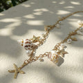 Simple Gold Plated Shell Starfish Waist Chain 8ZA6JBC86T