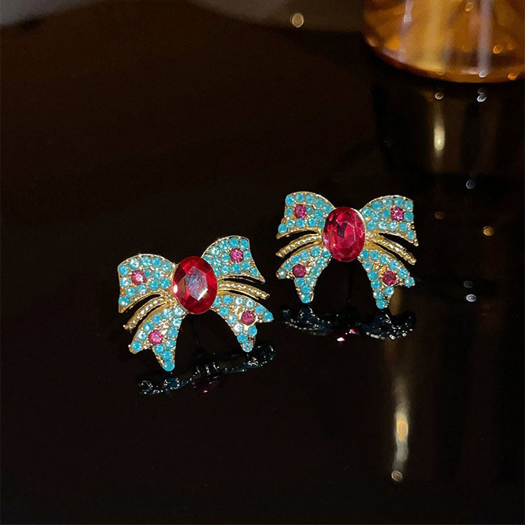 Rhinestone Butterfly Elegant Elegant Stud Earrings DPJE1465