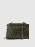 Retro Metal Buckle Leather Square Shoulder Bag 6W10BBG1384