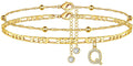 Trendy Initial Letter Gold Pla - DippedShop Wholesale - #9219