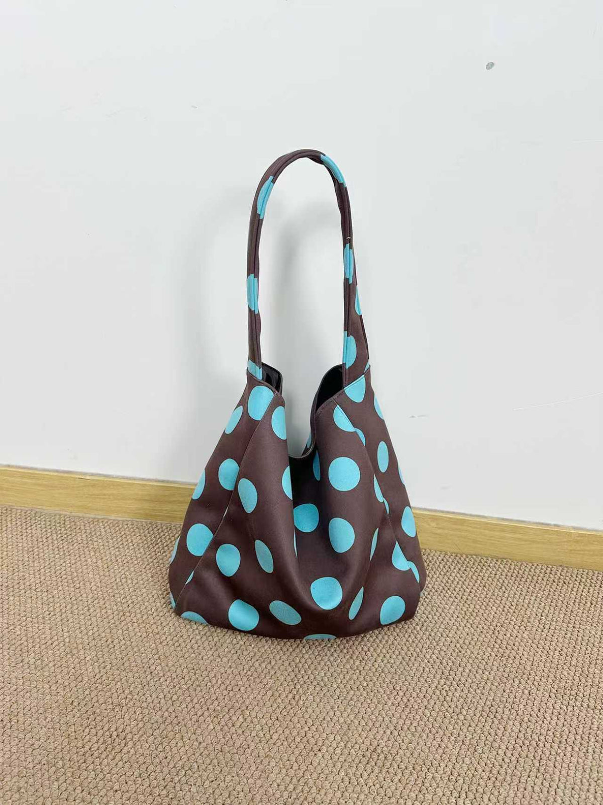 Plush Polka Dot Shoulder Bag - DippedShop Wholesale - #1683