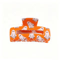 Quirky Halloween Ghost Pumpkin Hair Claw 6W6HCP1324