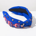 Solid Color USA Flag Patch Hair Band 8AS6HBD58T