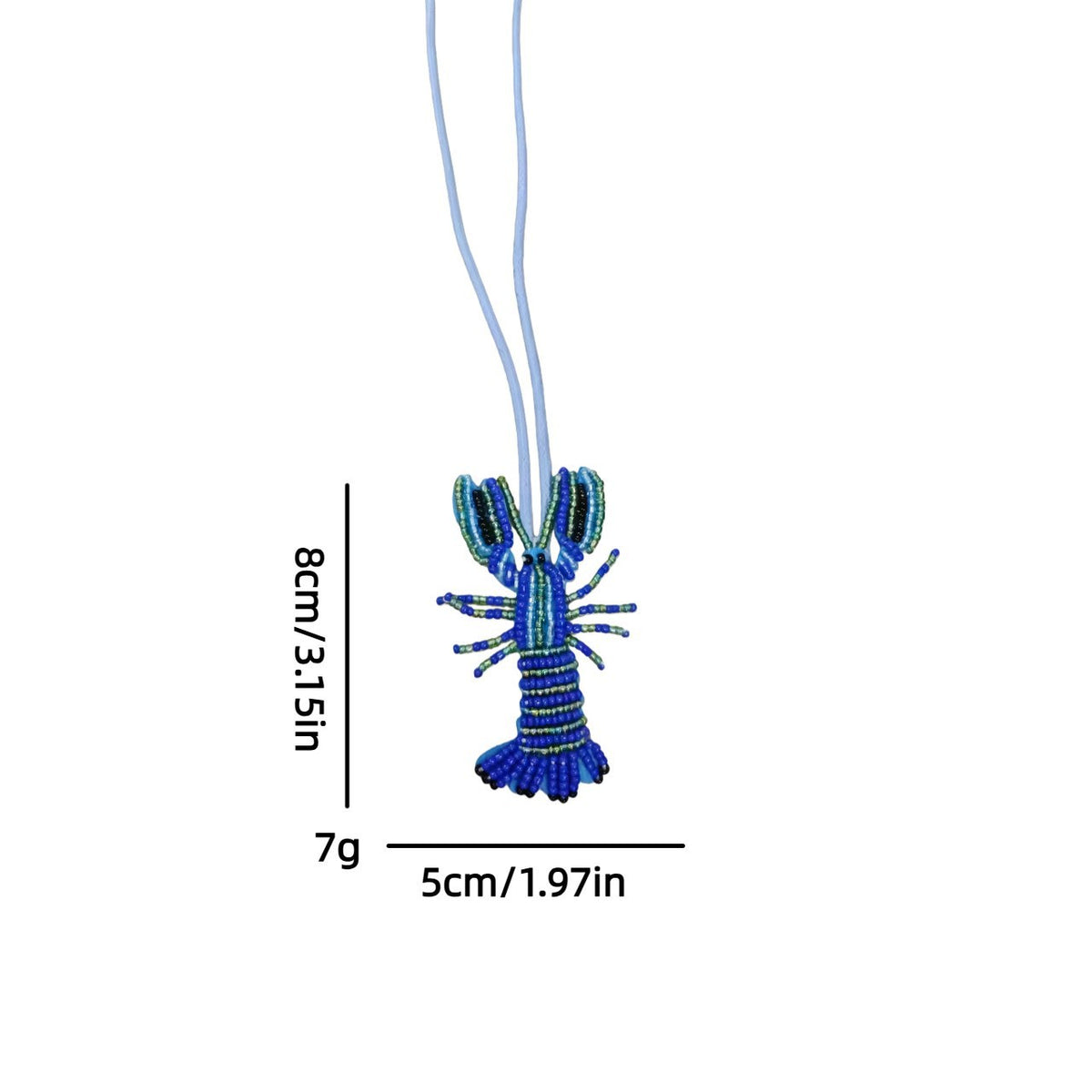 Beaded Sequin Lobster Keychain - DippedShop Wholesale - #9139