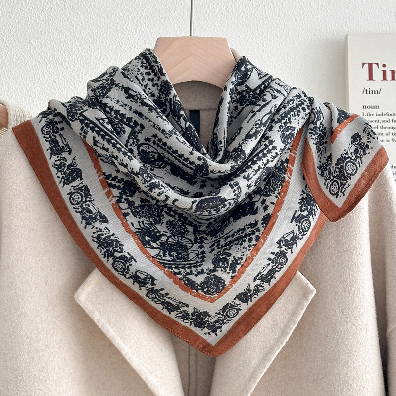 Square Silk Scarf - DippedShop Wholesale - #0547