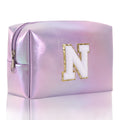 Simple Initial Letter Embroidered Portable Makeup Bag 6S10BOB1037