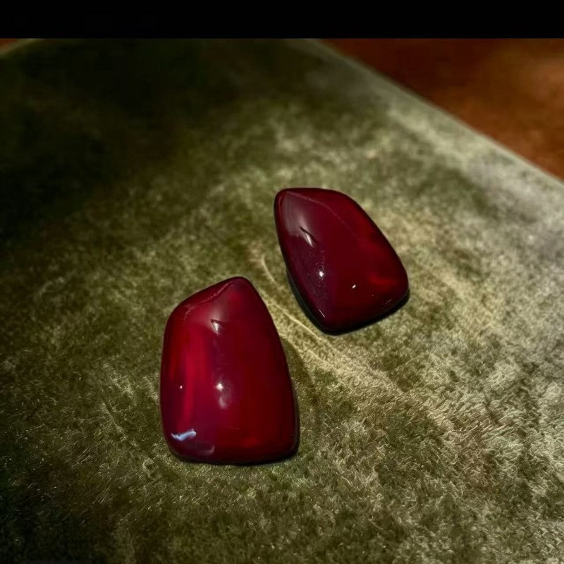 Geometric Enamel Stud Earrings - DippedShop Wholesale - #1859