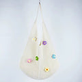 French Floral Large Capacity Knit Shoulder Bag 6W10BBG1762