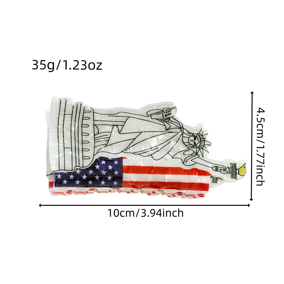 Stylish USA Statue of Liberty Hair Clip 8AS6HCP60T