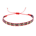 Handmade Seed Bead Braided Adjustable Bracelet 6W6JBR475
