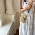 Casual Beach Straw Woven Crossbody - DippedShop Wholesale - #8419