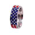 Stylish Stainless Steel Rhinestons Ring 8ZA6JRG202T