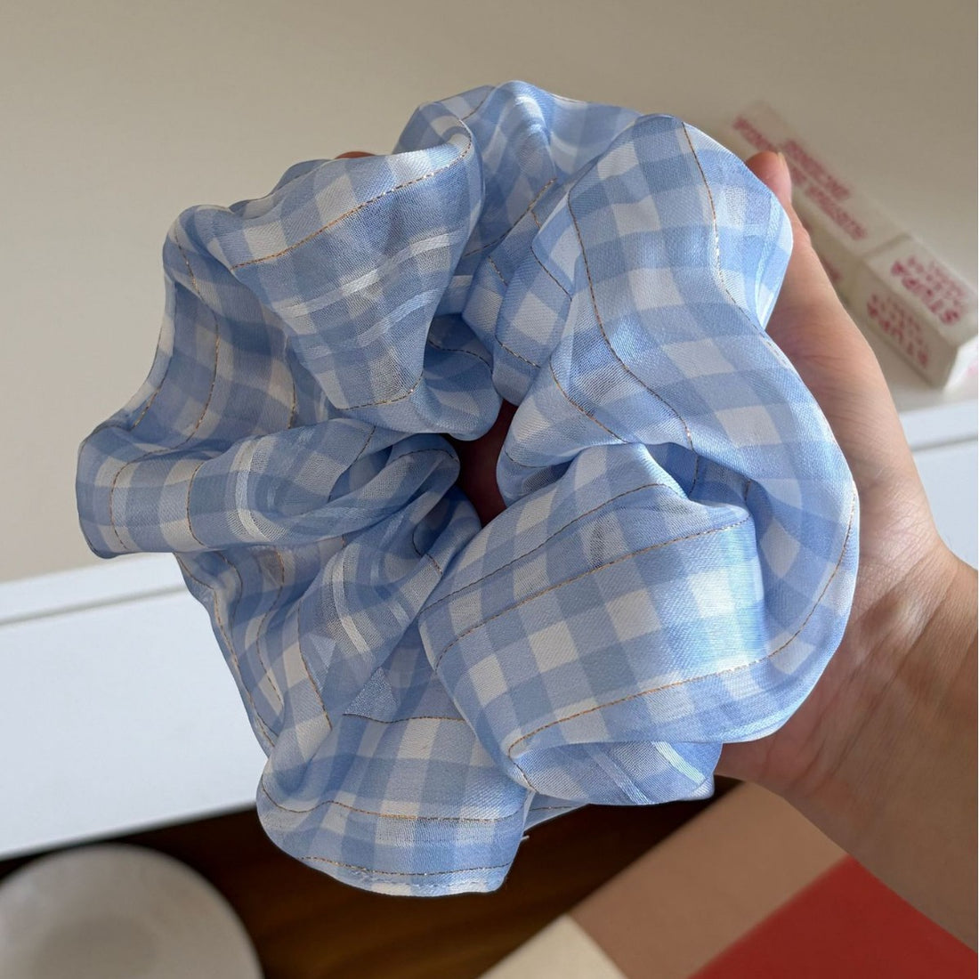 Plaid Elastic Scrunchies - DippedShop Wholesale - #9299