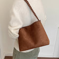 Braided Handle Shoulder Bag - DippedShop Wholesale - #1763