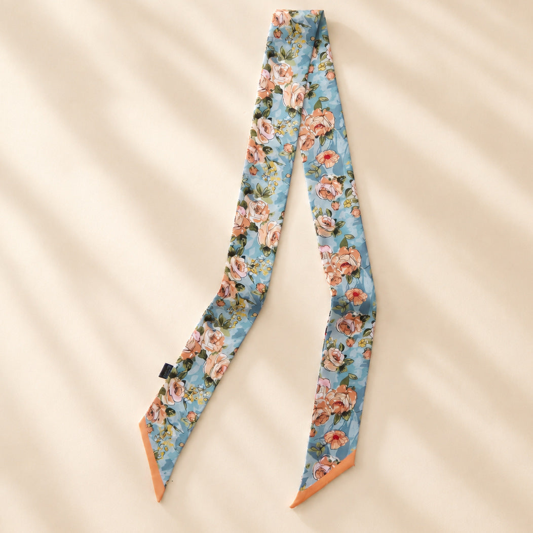 Floral Silk Scarf - DippedShop Wholesale - #5795