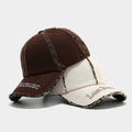 Casual Leopard Trim Frayed Baseball Cap 8BK6HAT183L