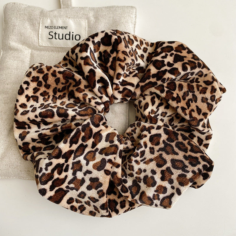 Retro Leopard Print Elastic Hair Tie DP25F964