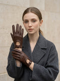 Leather Mesh Driving Gloves - DippedShop Wholesale - #6755