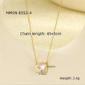 Cubic Zirconia Heart Pendant Choker Necklace 6W6JNC392L