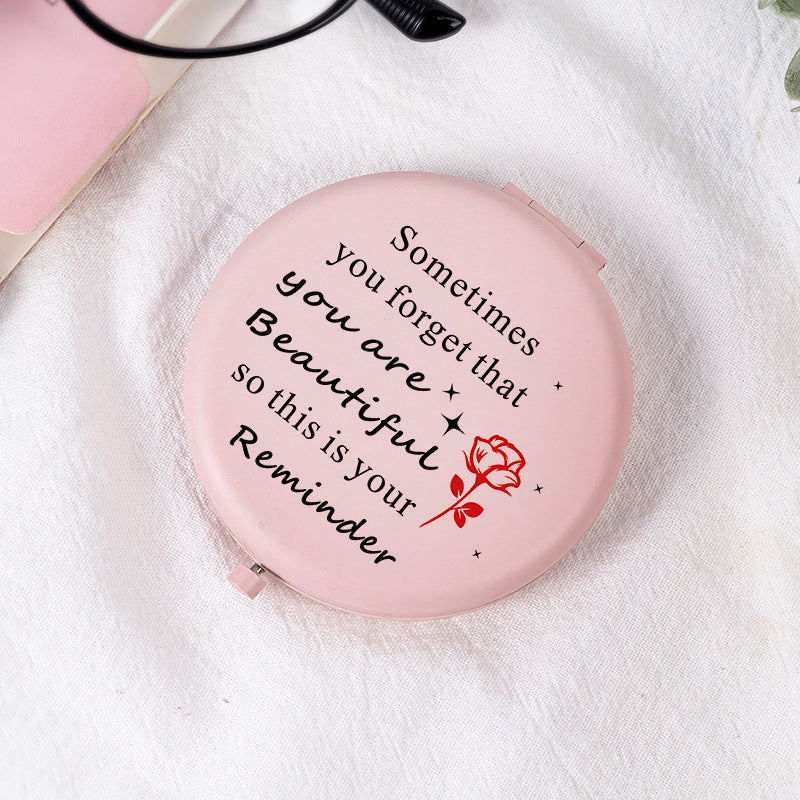 Pink Foldable Makeup Mirror - DippedShop Wholesale - #5107