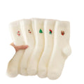 Soft Christmas Embroidered Fuzzy Socks 6W8FSO902