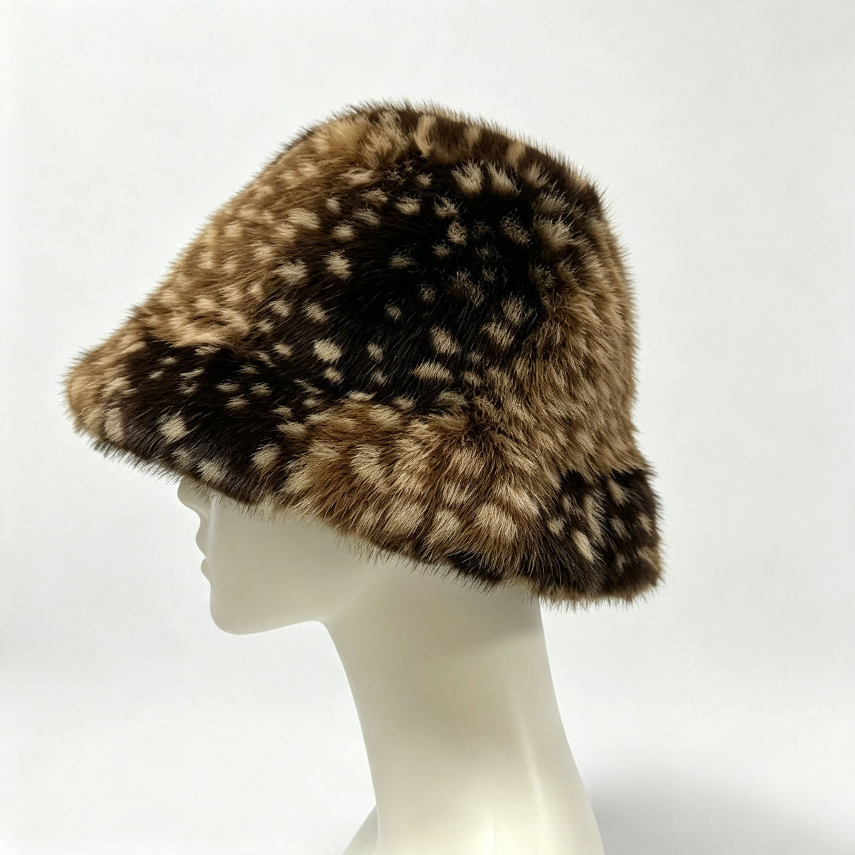 Faux Mink Fur Bucket Hat - DippedShop Wholesale - #1923