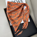 Chic Cashew Print Triangle Silk Scarf 6W6NSI242