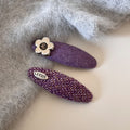 Rhinestone Flower Hair Pin - DippedShop Wholesale - #1875