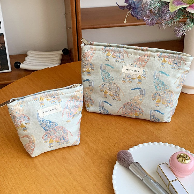 Cute Animal Embroidery Travel Portable Cosmetic Bag MK2BW6W10BOB386