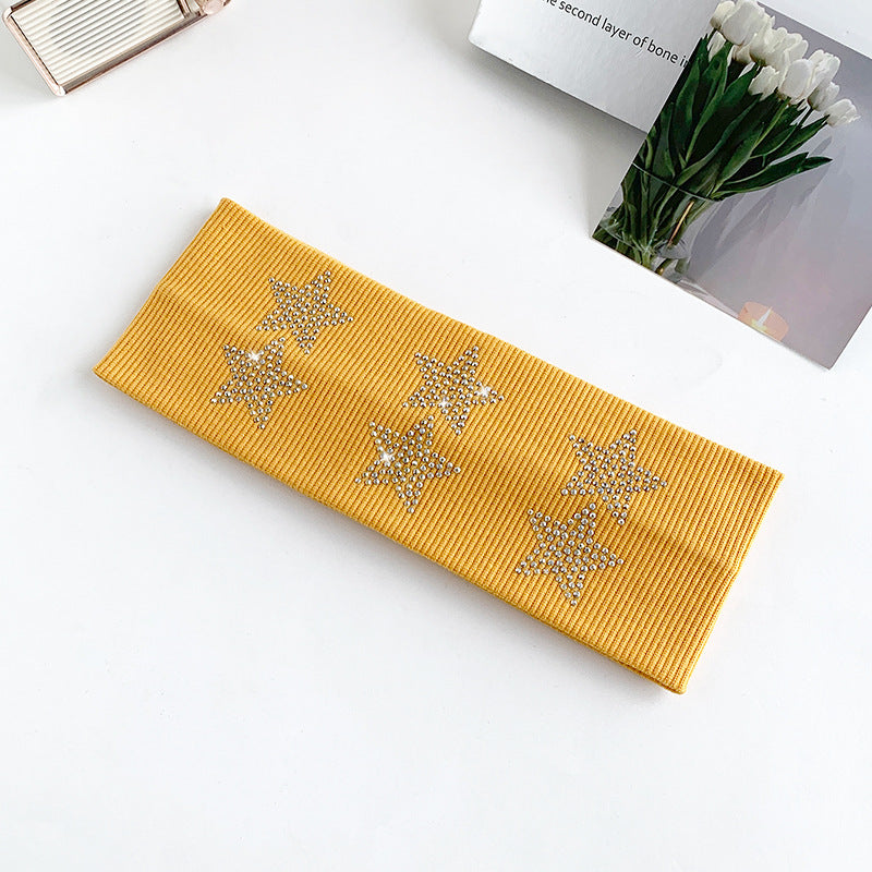 Rhinestone Star Knit Headband - DippedShop Wholesale - #7667
