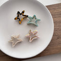 French Hollow Out Star Acetate Mini Hair Claw 6W6HCP1644