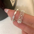 Cubic Zirconia Lace Open Ring - DippedShop Wholesale - #8403