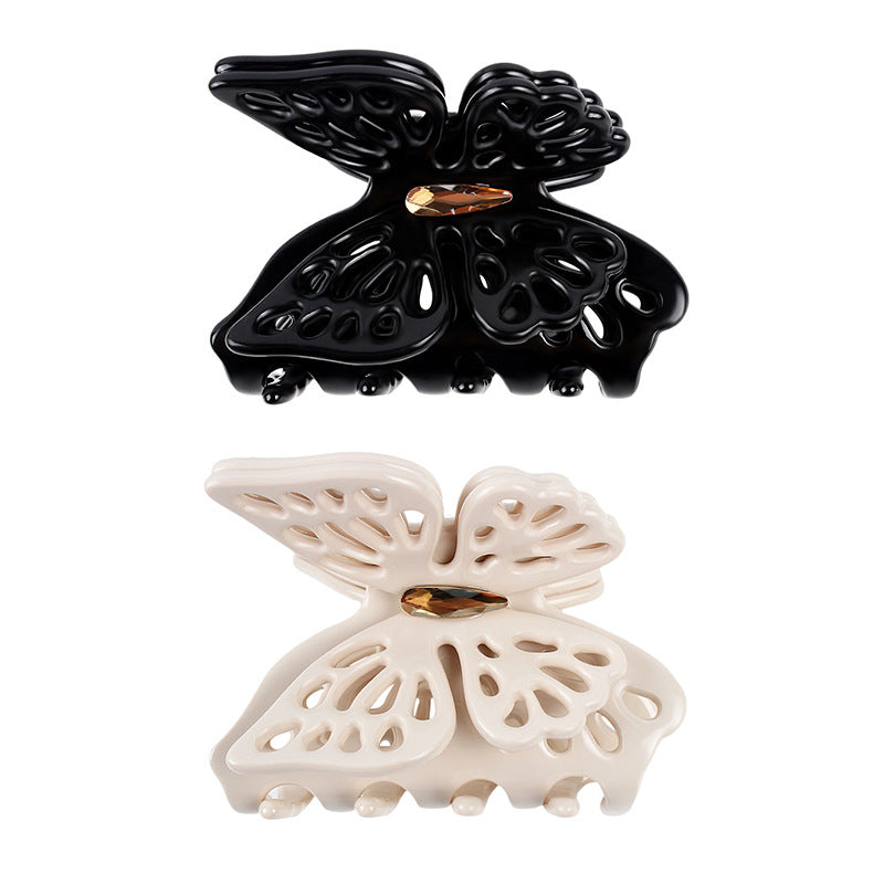 Elegant Hollow Out Butterfly Acetate Hair Claw MK2PPM6W6HCP355