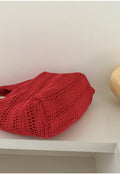 Solid Color Hollow Woven Shoulder Bag 6W10BBG1793