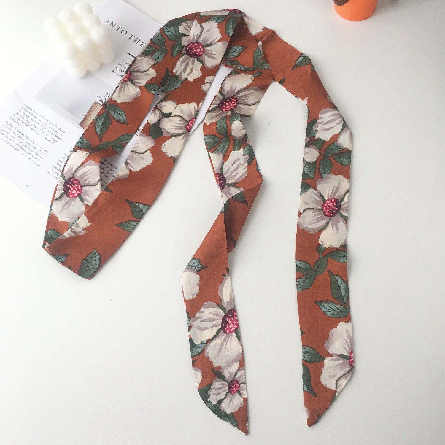 Retro Leopard Print Silk Scarf 6W6NSI218