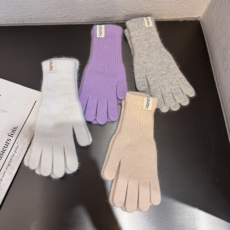 Winter Knit Warm Solid Color Gloves DP25G703