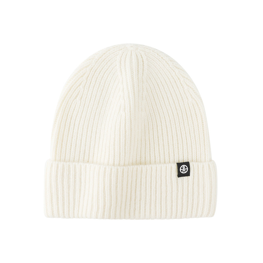 Casual Wool Blend Solid Color Knit Banie Hat 6W6HAT660