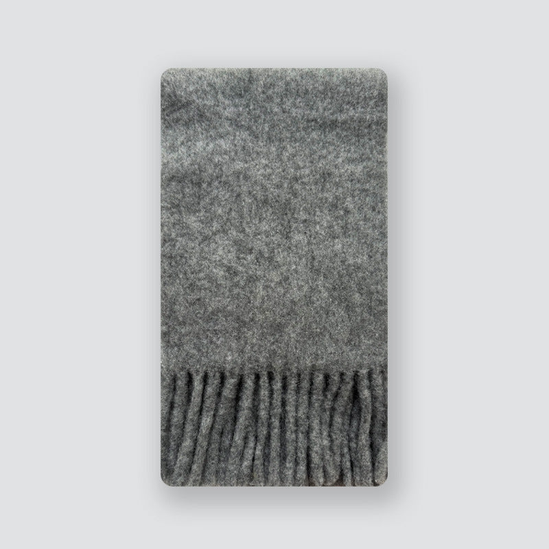Warm Solid Color Wool Blend Knit Scarf 6W6NSW256