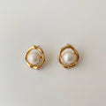 Gold Plated Pearl Choker - DippedShop Wholesale - #8835
