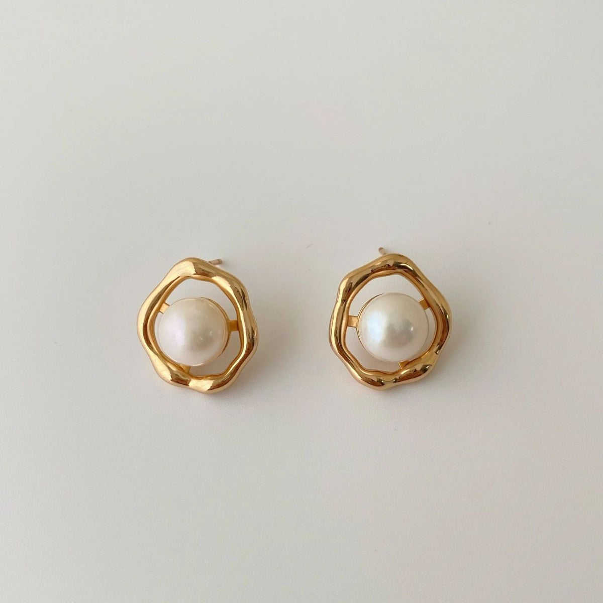 Gold Plated Pearl Choker - DippedShop Wholesale - #8835