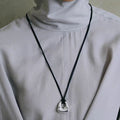 Lock Pendant Leather Braided Necklace - DippedShop Wholesale - #4515