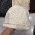 Minimalist Slouchy Cuffed Warm Knit Beanie Hat 6W6HAT710