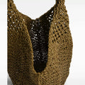 Hollow Woven Straw Shoulder Bag - DippedShop Wholesale - #3363