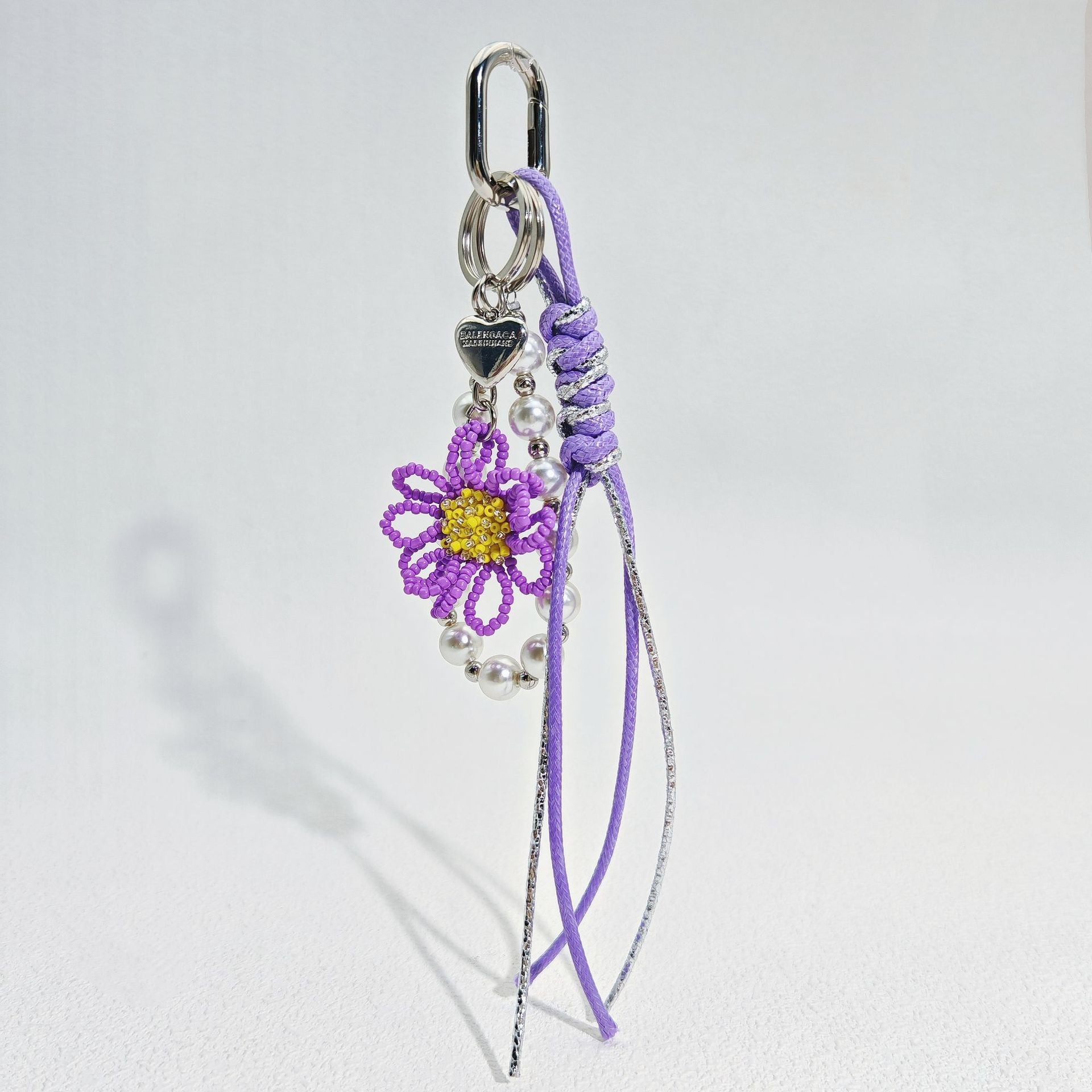 Beaded Flower Keychain Charm - DippedShop Wholesale - #0371