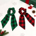 Christmas Plaid Hair Scrunchie - DippedShop Wholesale - #0499
